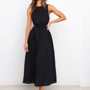Petal & Pup black cut out dress